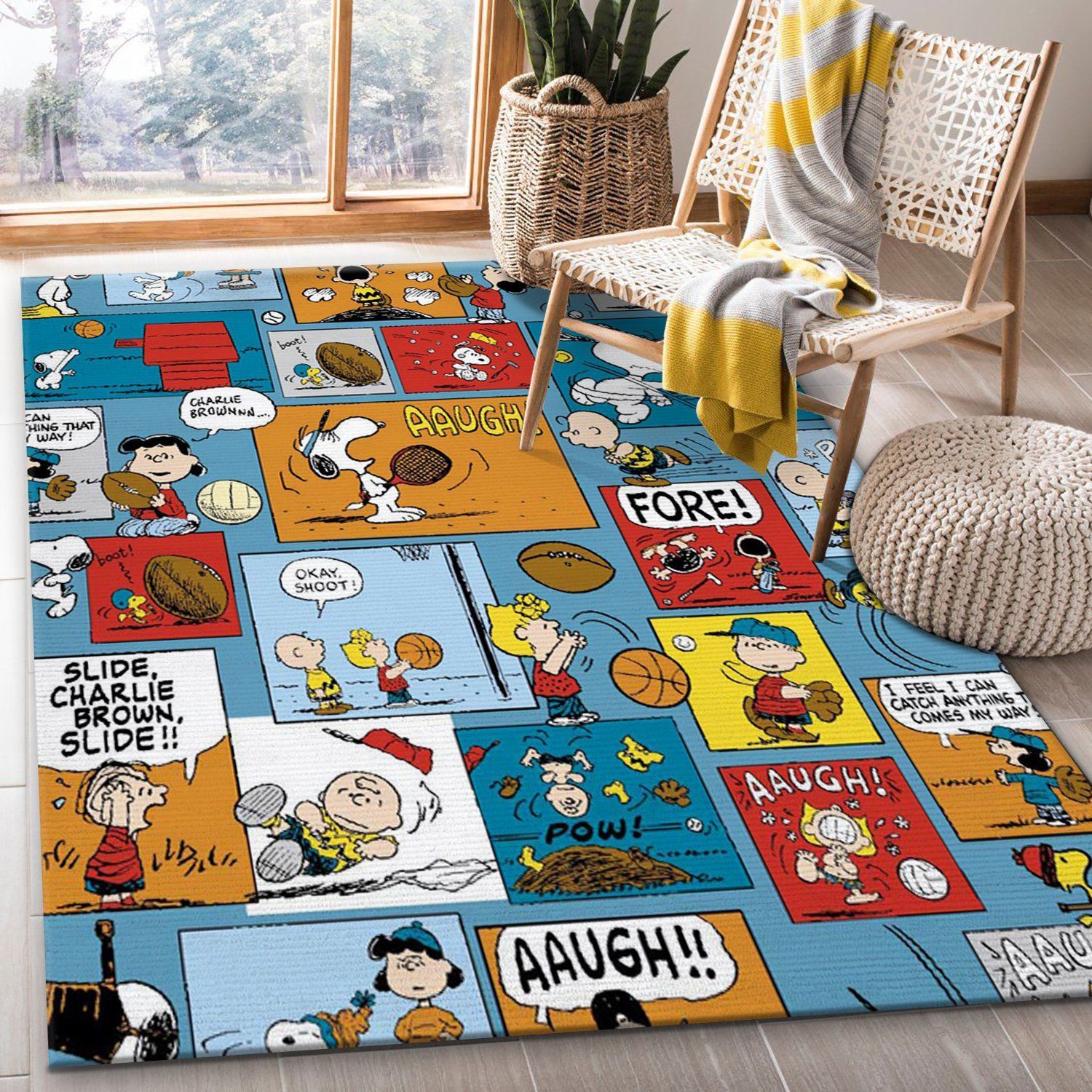 Snoopy Cartoon Rug – Custom Size And Printing -  Chussin | Home Decor Easily