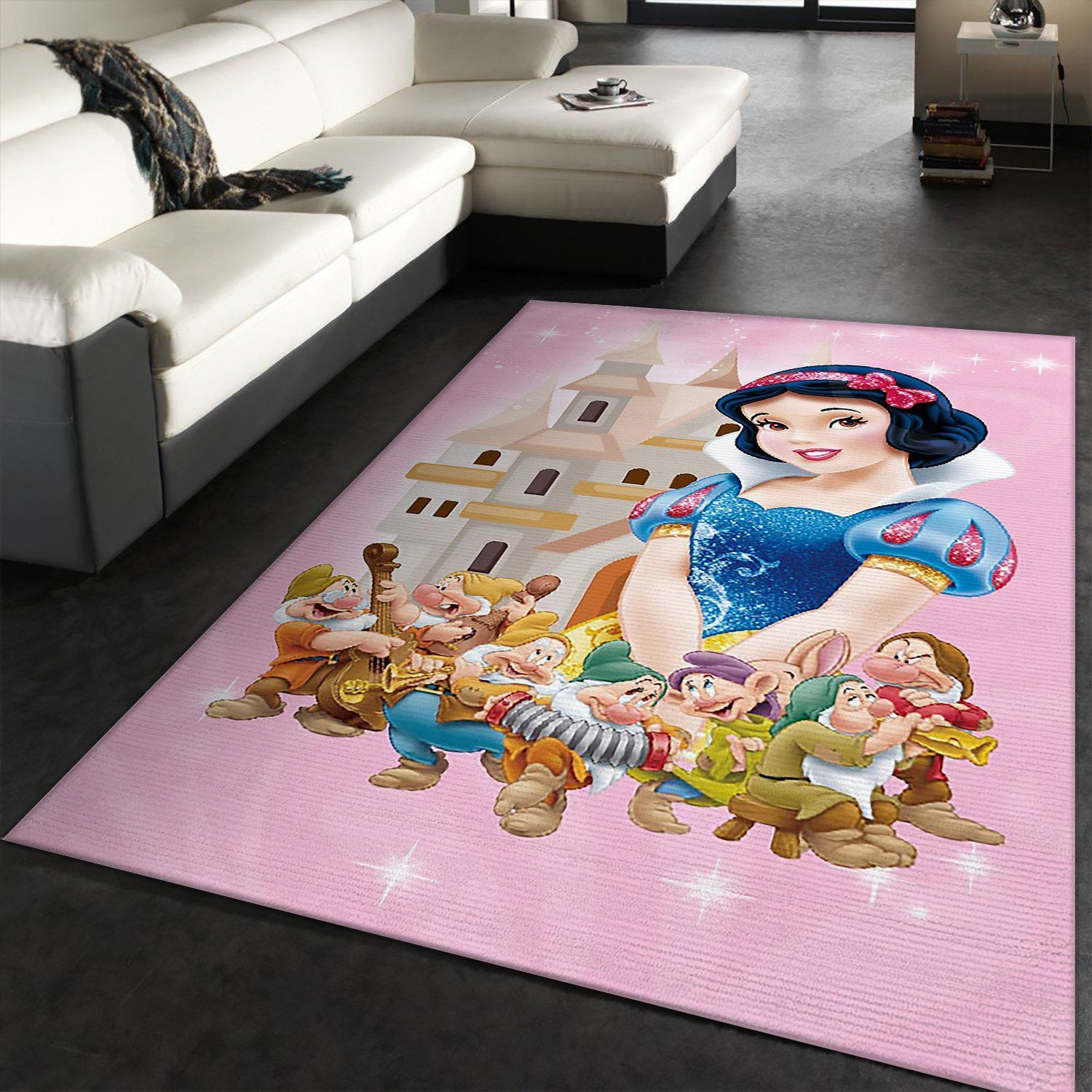 Snow White Rug – Custom Size And Printing -  Chussin | Home Decor Easily