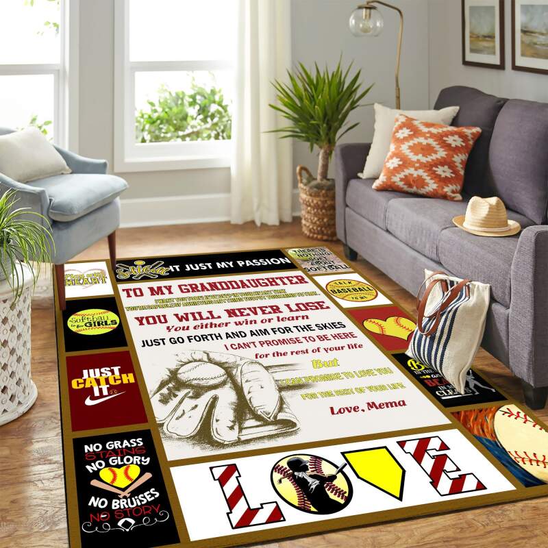 Softball Copy Mk Carpet Area Rug -  Chussin | Home Decor Easily