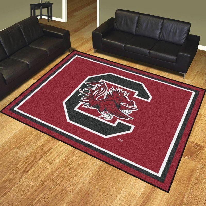 South Carolina Gamecocks Area Rug Football Team Logo Regtangle V5565 Chussin | Home Decor Easily