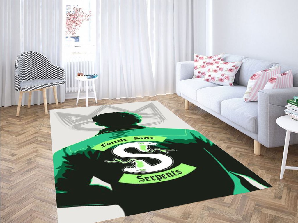 South Side Serpents Riverdale Living Room Modern Carpet Rug - Chussin | Home Decor Easily