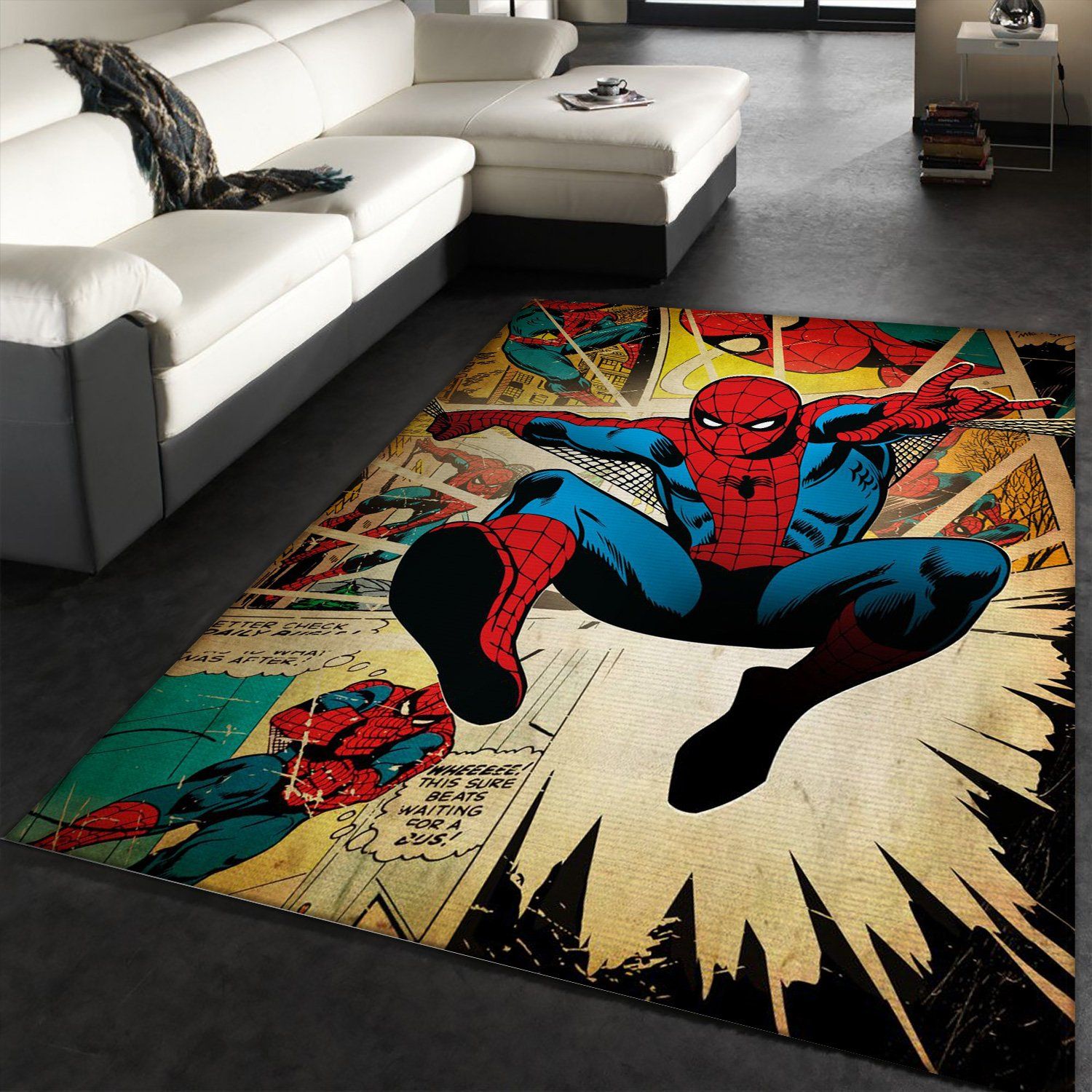 Spider Man Hero Rug – Custom Size And Printing -  Chussin | Home Decor Easily
