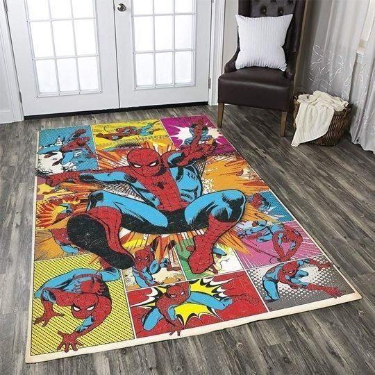 Spiderman Area Rug Marvel Superhero Movie Bedroom  Chussin | Home Decor Easily