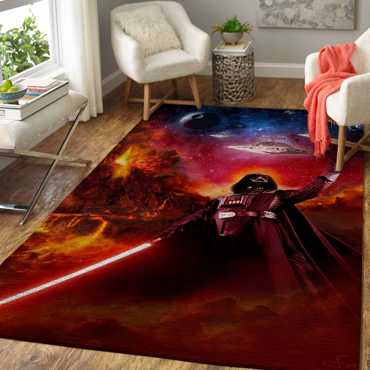 Star War Fans Darth Vader Area Rug -  Chussin | Home Decor Easily