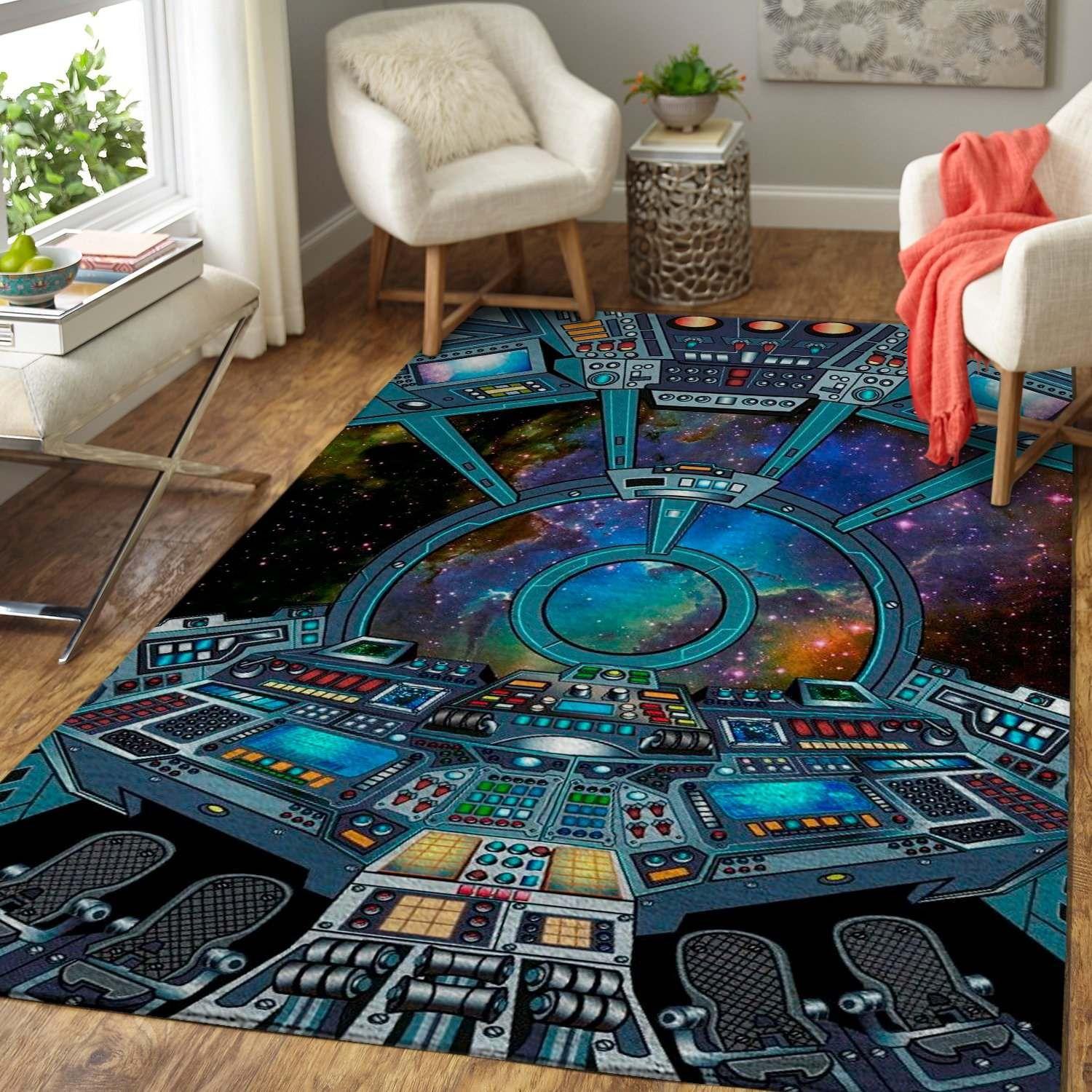 Star Wars Fans Art Millennium Falcon Area Rug -  Chussin | Home Decor Easily