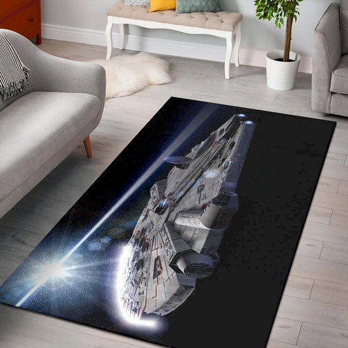 Star Wars X Wing Spaceship Futuristic Space Sci Rug Chussin | Home Decor Easily
