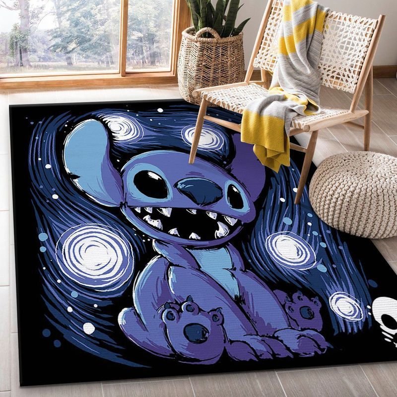 Starry Stitch Area Rug Bed Room Regtangle  Chussin | Home Decor Easily