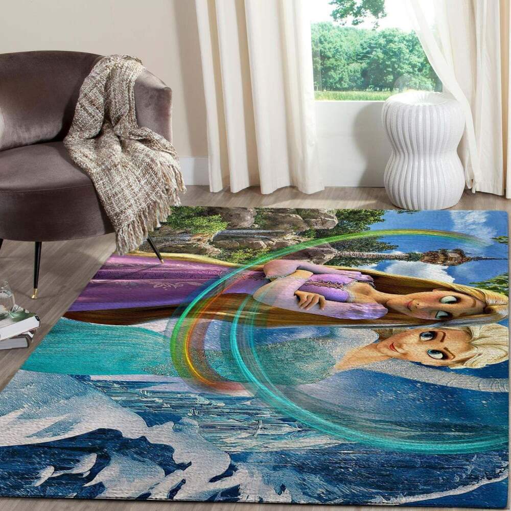 Stitch Mermaid Cute Area Rug Bedroom  Chussin | Home Decor Easily