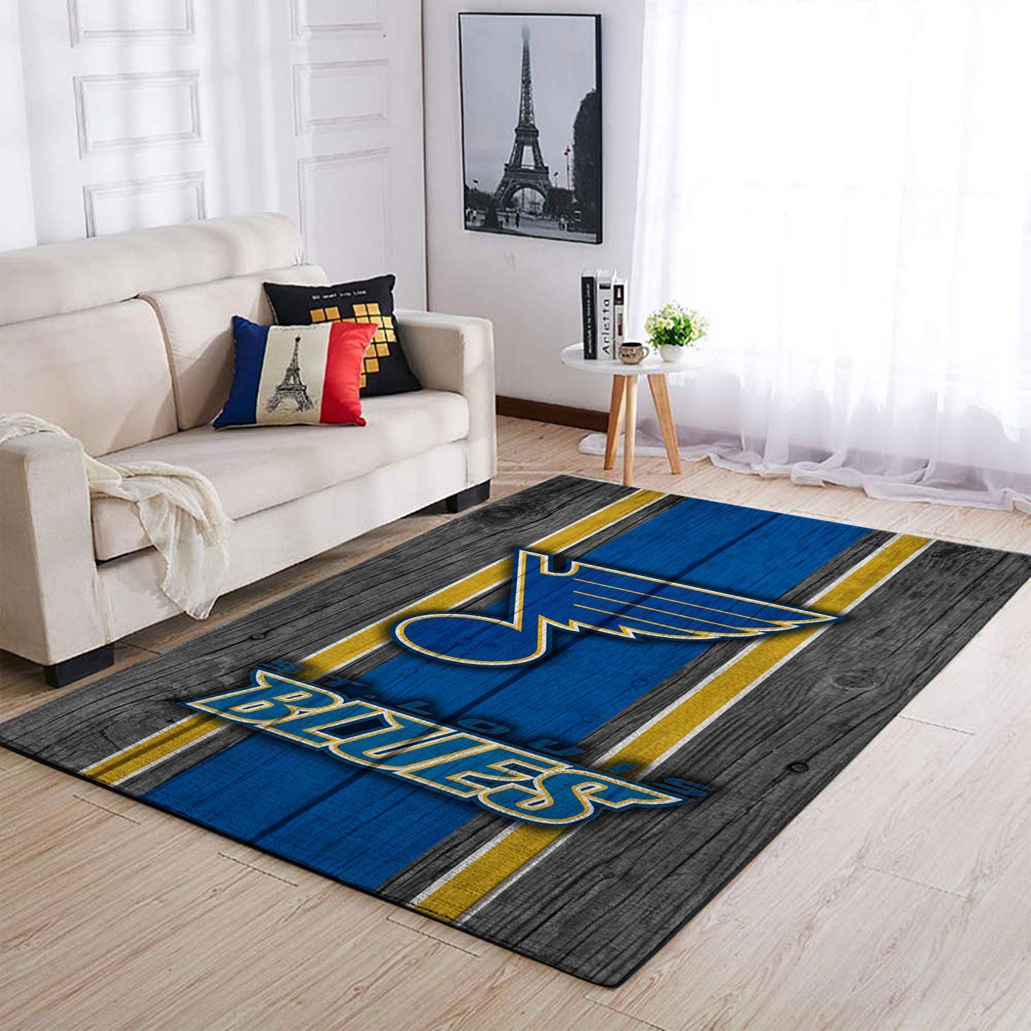 Stl Blues Rug – Custom Size And Printing -  Chussin | Home Decor Easily