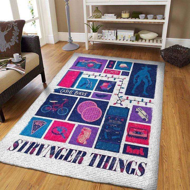 Stranger Things Area Rug Stranger Things beautyus Rug Regtangle  Chussin | Home Decor Easily