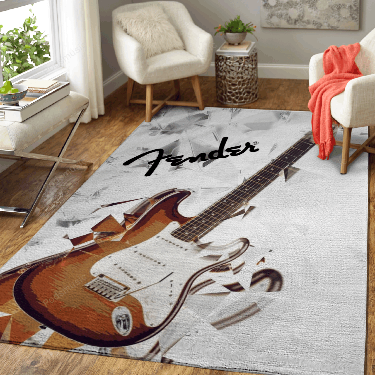 Stratocaster Guitar 1 Music Art Studio Art For Fans Area  Chussin | Home Decor Easily