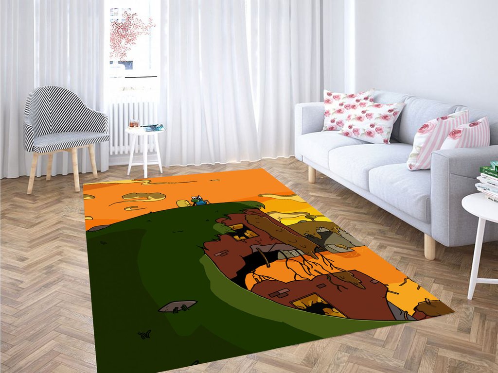 Sunset Finn And Jack Adventure Time Living Room Modern Carpet Rug -  Chussin | Home Decor Easily