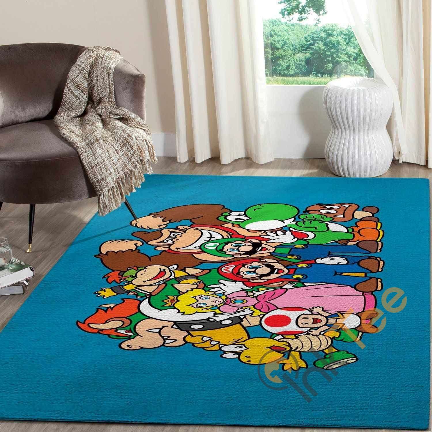 Super Mario Area Rug - Chussin | Home Decor Easily