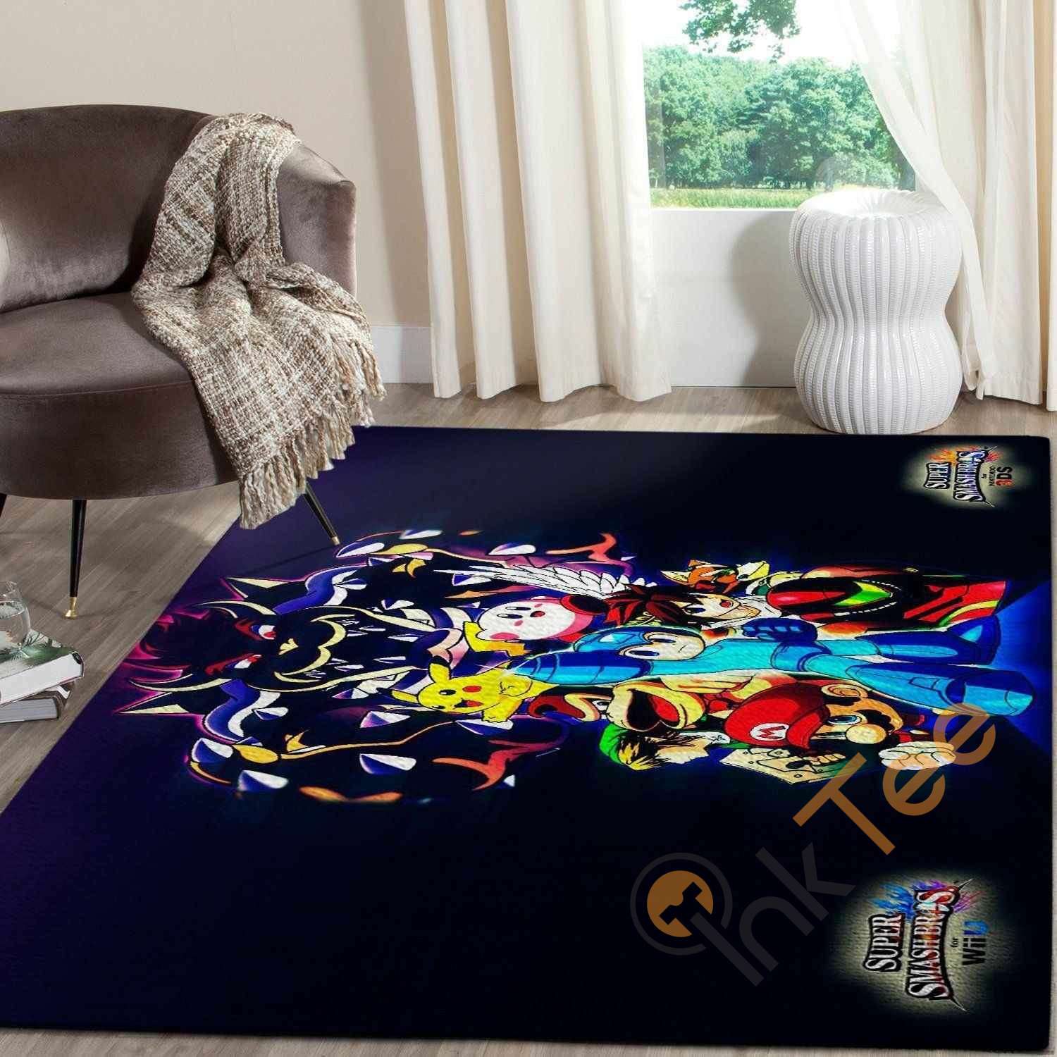 Super Smash Bros. Area Rug -  Chussin | Home Decor Easily