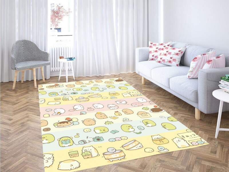 Sweet Pastel Dog Carpet Rug -  Chussin | Home Decor Easily