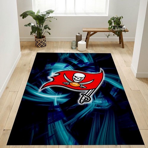 Tampa Bay Buccaneers Nfl Team Logo Rug Bedroom Rug De  Chussin | Home Decor Easily