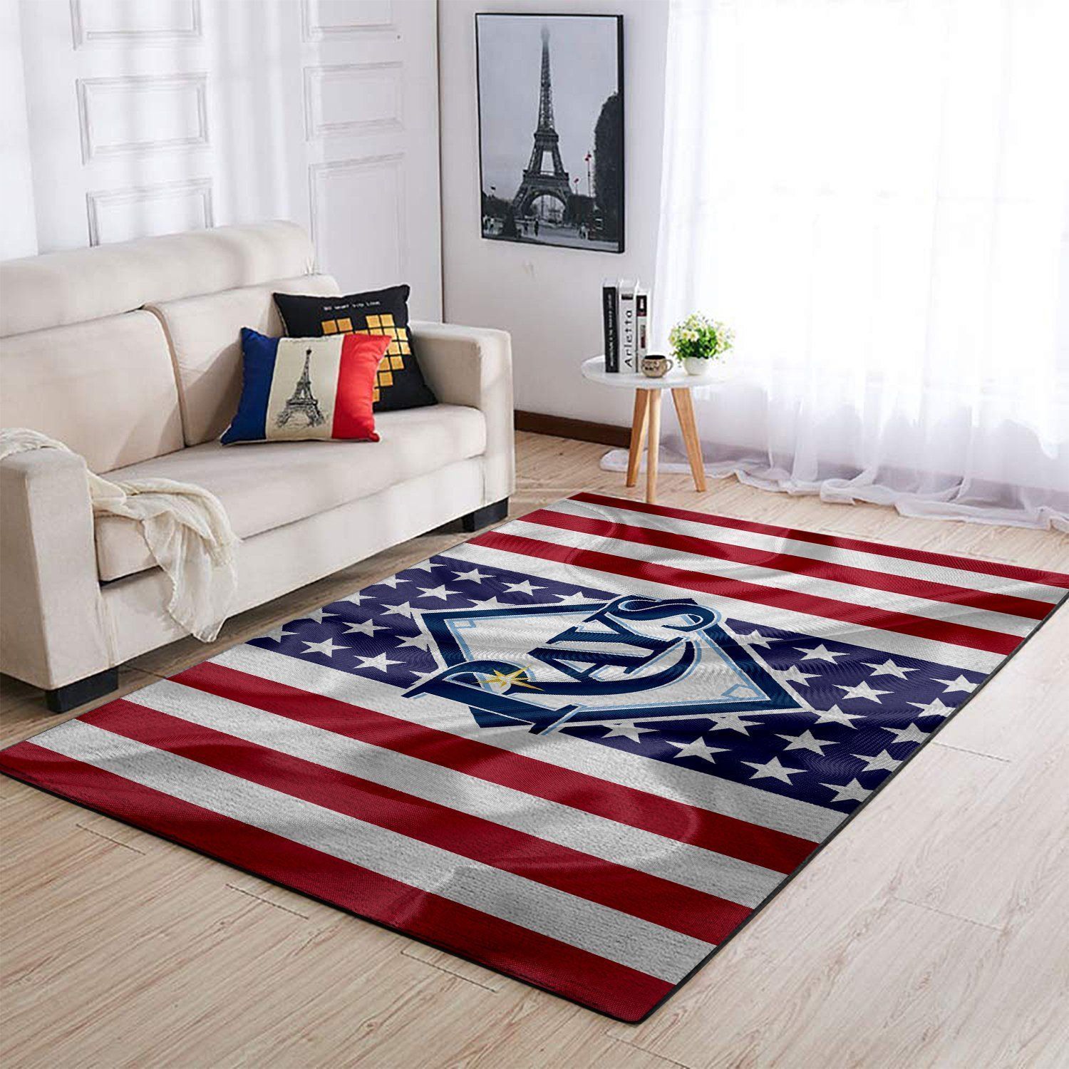 Tampa Bay Rays Area Rug Mlb Baseball Team Logo V6652  Chussin | Home Decor Easily