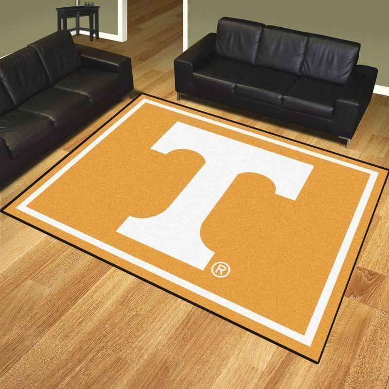 Tennessee Volunteers Area Rug Football Team Logo Chussin | Home Decor Easily