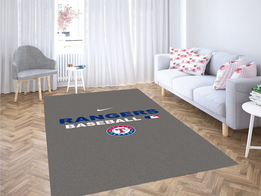Texas Rangers Background Living Room Modern Carpet Rug -  Chussin | Home Decor Easily