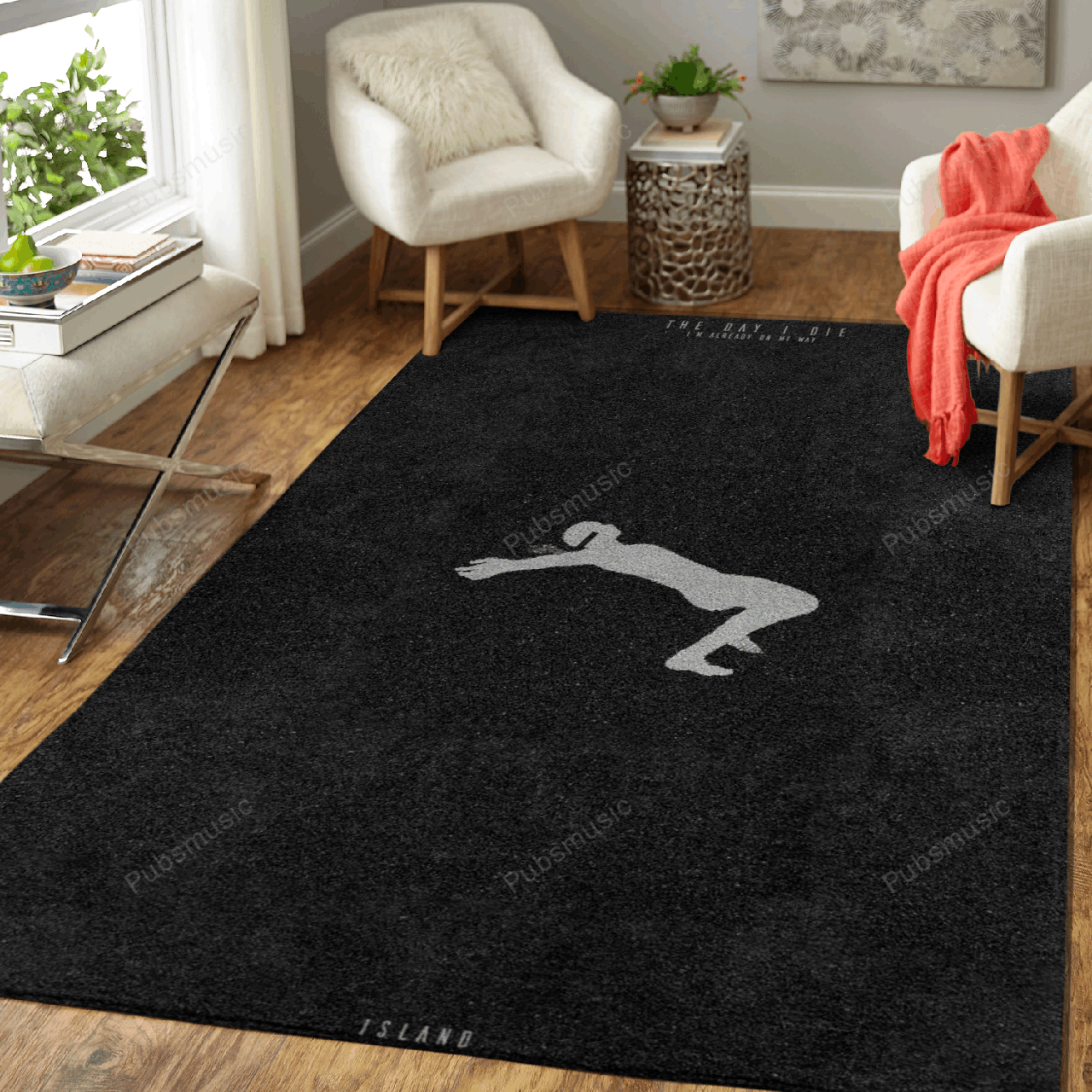 The Day I Die Music Artworks Art For Fans Area Rug Regtangle  Chussin | Home Decor Easily