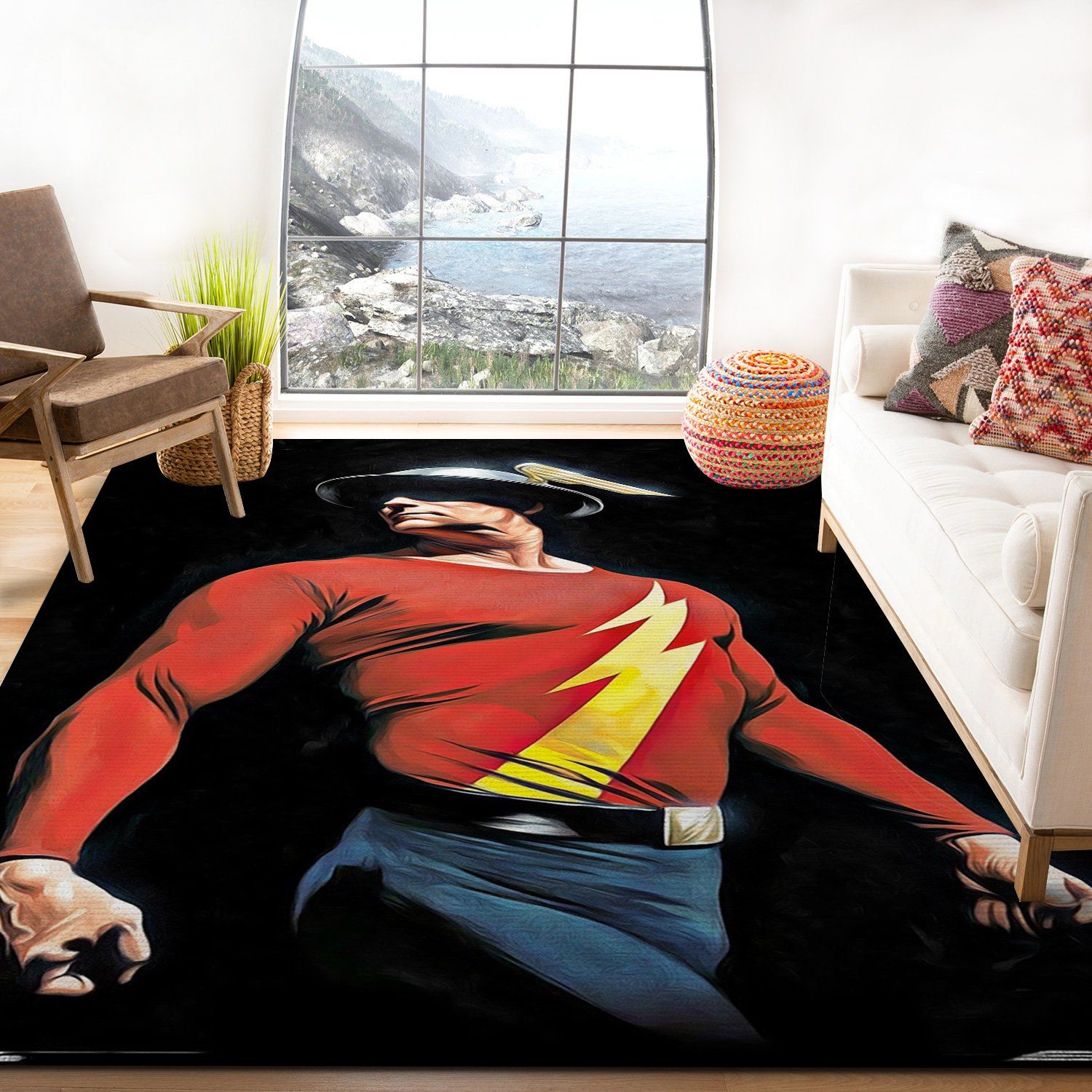 The Flash Alex Ross Rug – Custom Size And Printing -  Chussin | Home Decor Easily
