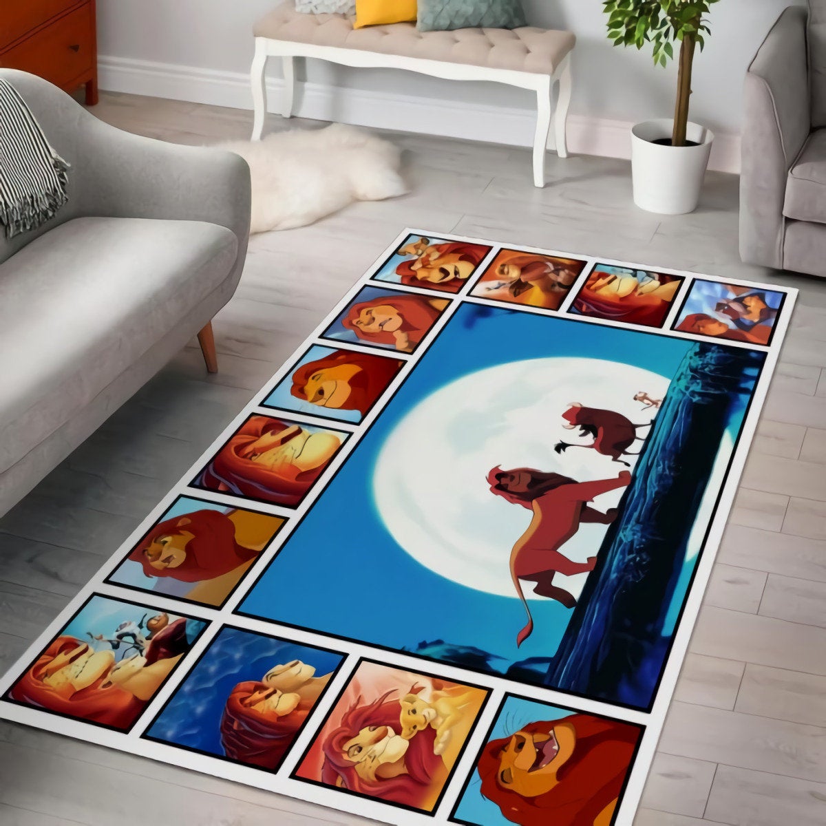 The Lion King Love Simba Decorative Floor Rug -  Chussin | Home Decor Easily