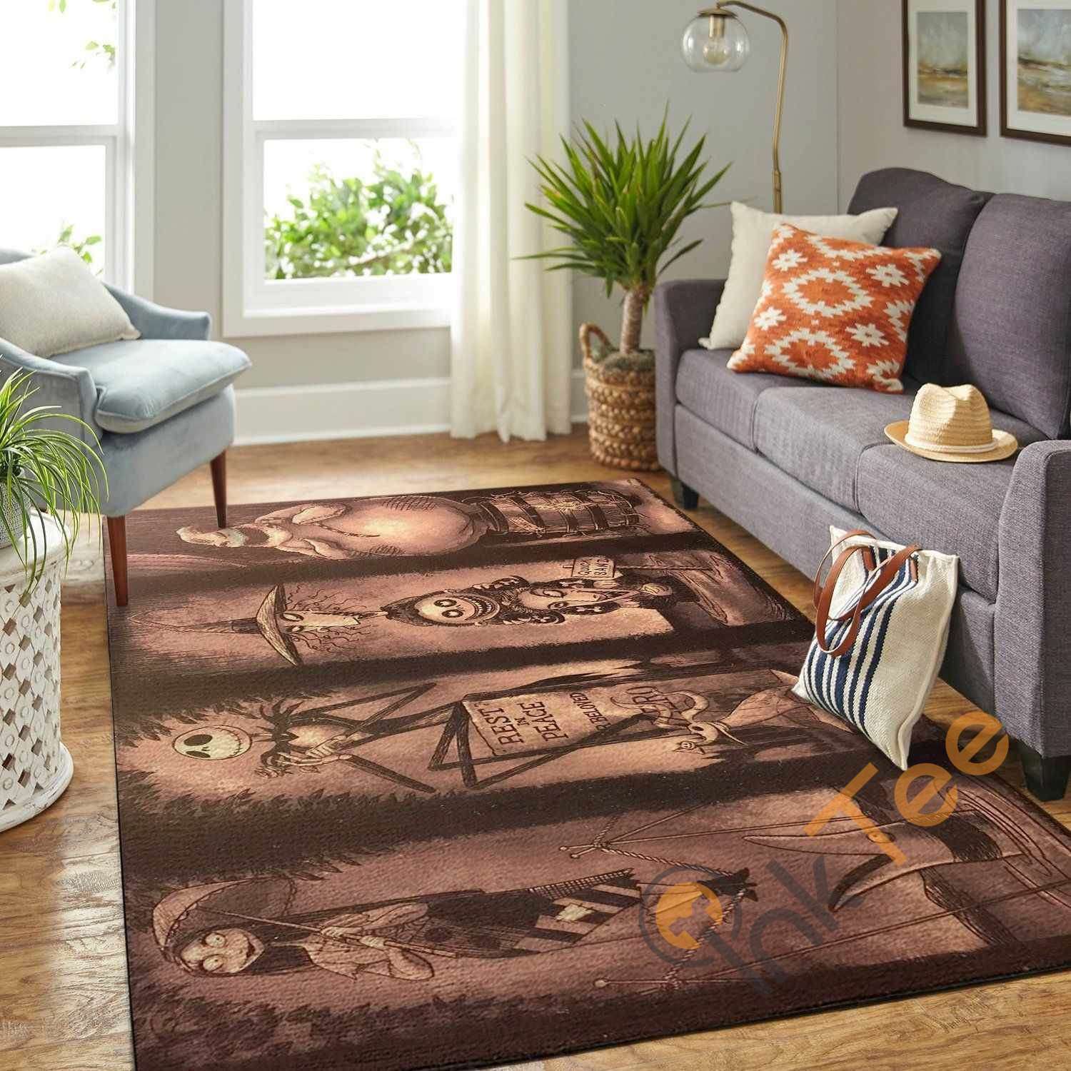 The Nightmare Before Christmas Halloween Area Rug -  Chussin | Home Decor Easily