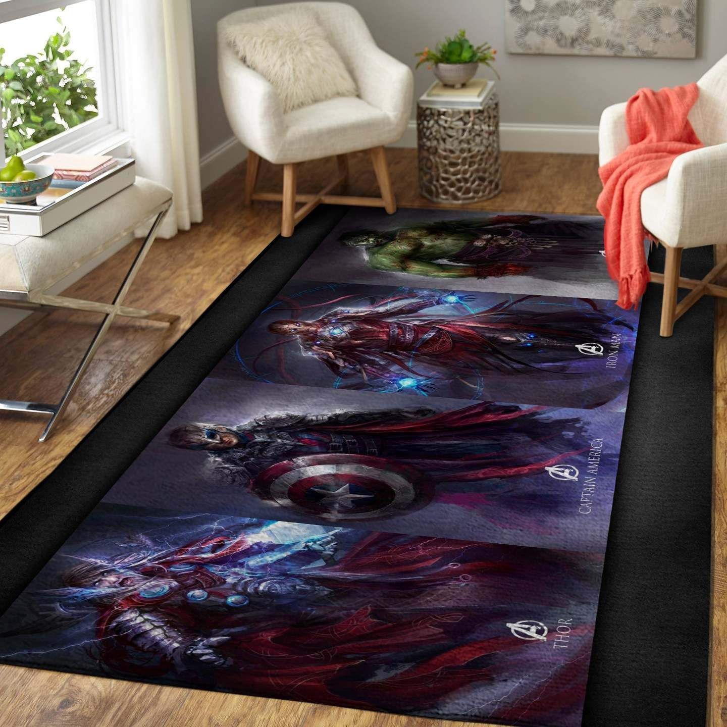 Thor Captain America Iron Man & Hulk Area Rugs 190916 Marvel Superhero  Chussin | Home Decor Easily