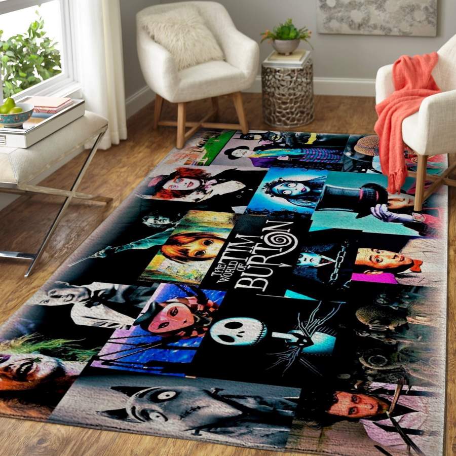 Tim Burton Characters Area Rug Movie 1909224  Chussin | Home Decor Easily