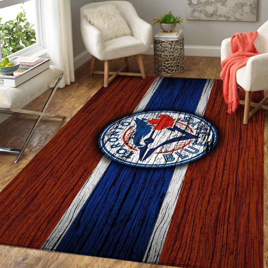 Toronto Blue Jays Area Rug Mlb Baseball Team Logo V3658  Chussin | Home Decor Easily