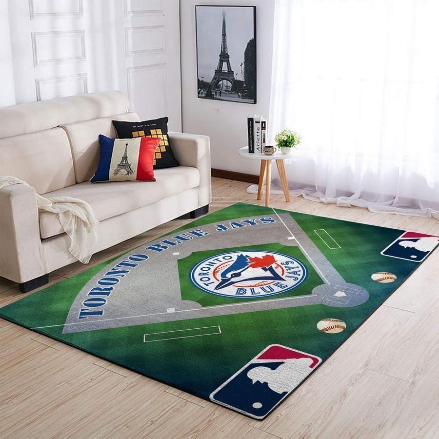 Toronto Blue Jays Area Rug Mlb Baseball Team Logo V3666  Chussin | Home Decor Easily