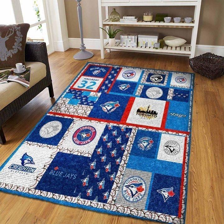 Toronto Blue Jays Mlb Baseball Area Rug Baseball V11244  Chussin | Home Decor Easily