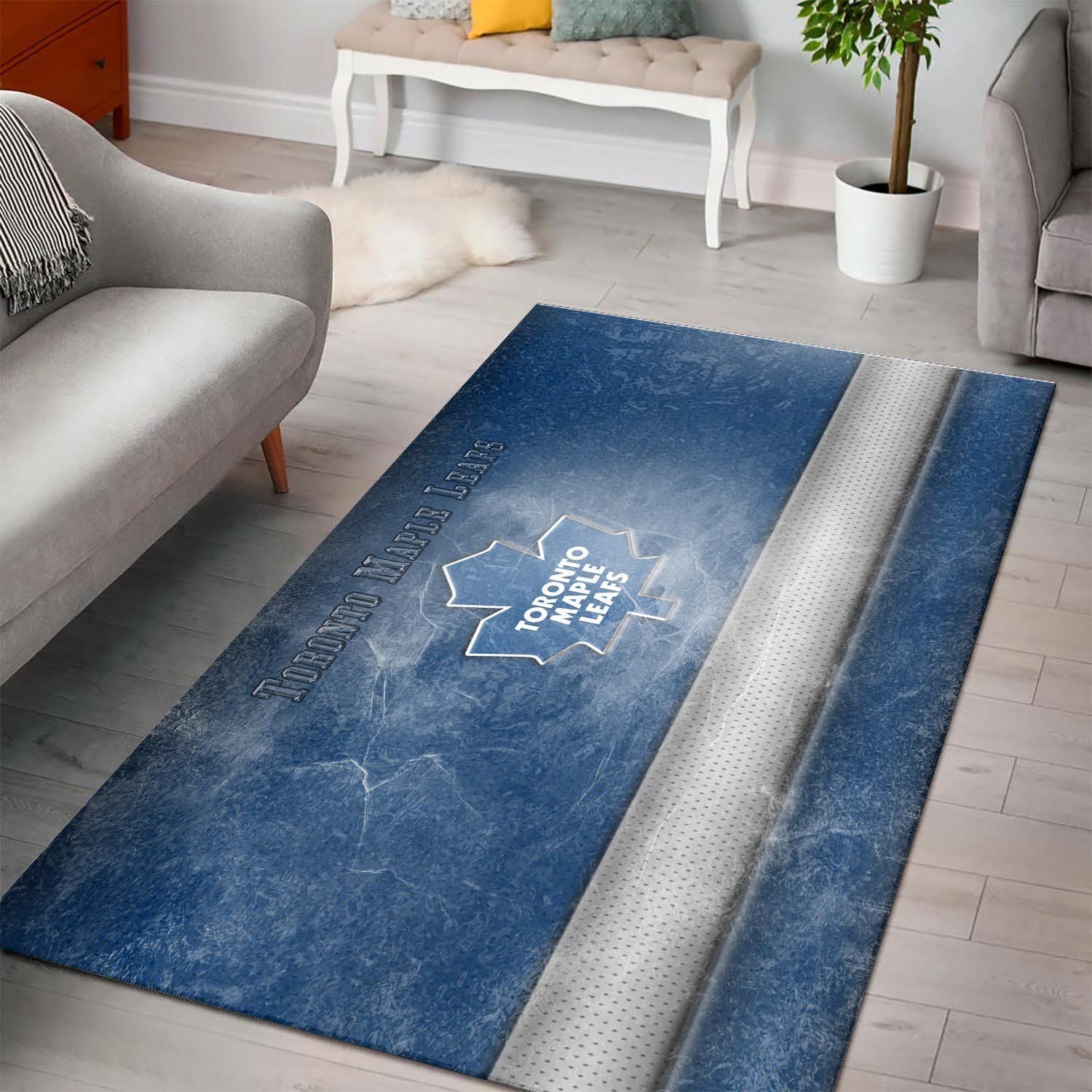 Toronto Maple Leafs Area Nhl Hockey Team Logo 20022113 Rug Regtangle  Chussin | Home Decor Easily