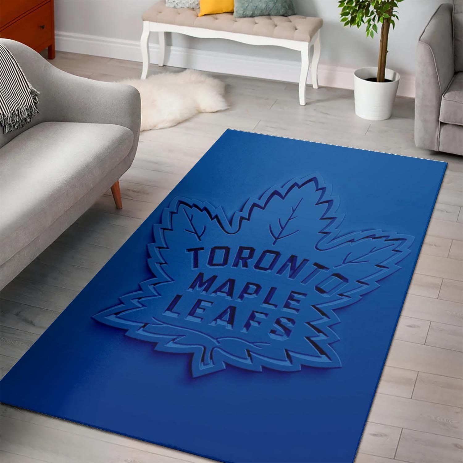 Toronto Maple Leafs Area Nhl Hockey Team Logo 20022114 Rug Regtangle  Chussin | Home Decor Easily