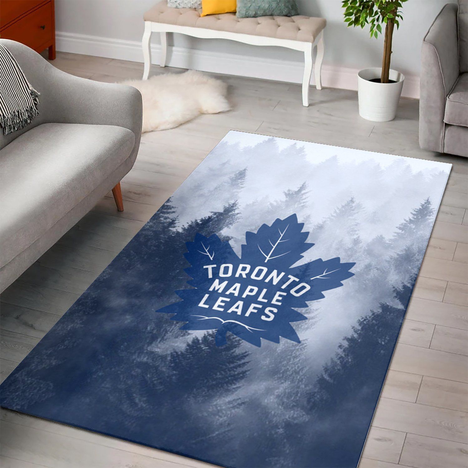 Toronto Maple Leafs Area Nhl Hockey Team Logo 20022118 Rug Regtangle  Chussin | Home Decor Easily