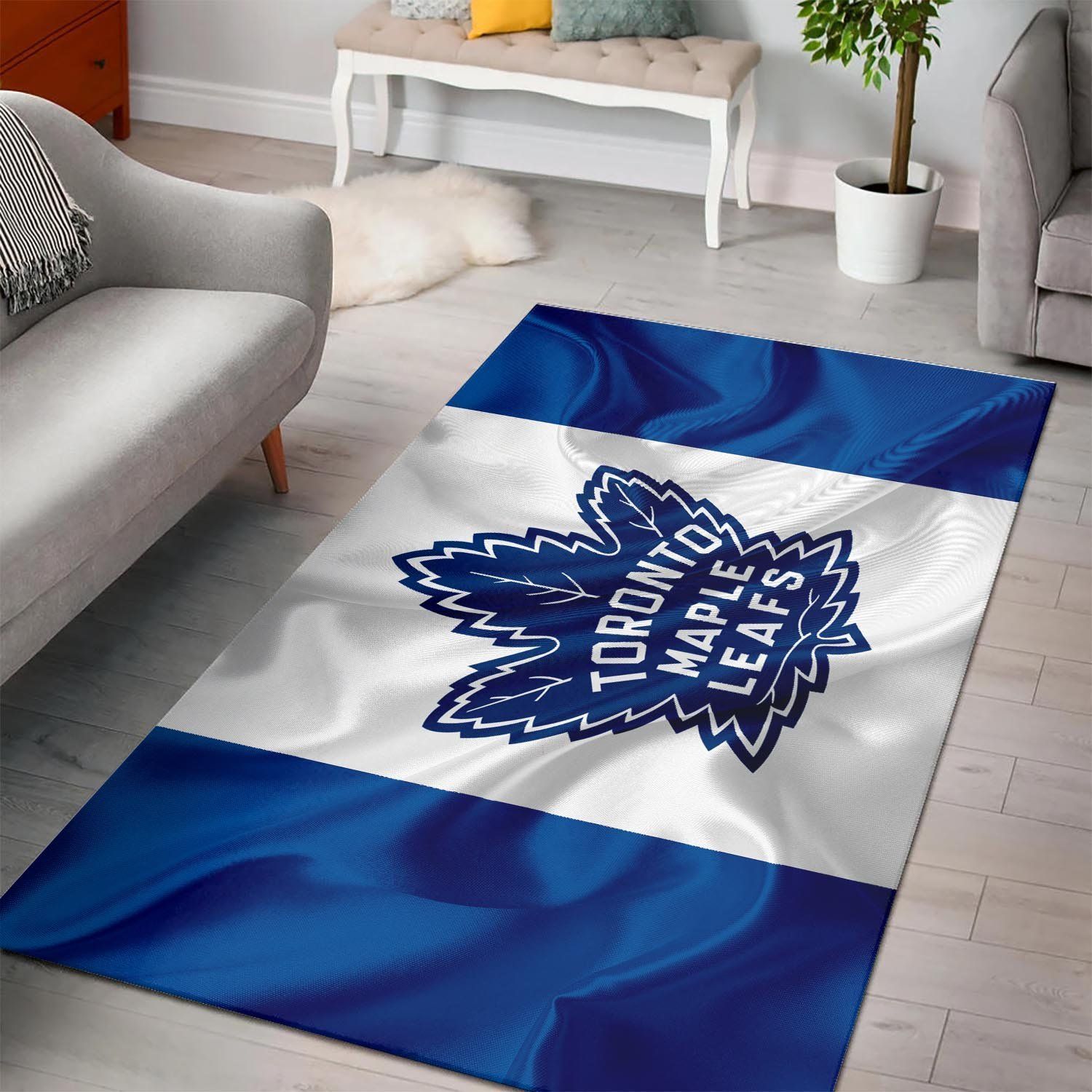Toronto Maple Leafs Area Nhl Hockey Team Logo 20022122 Rug Regtangle  Chussin | Home Decor Easily
