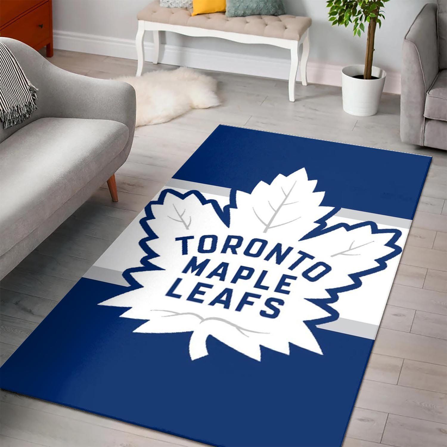 Toronto Maple Leafs Area Nhl Hockey Team Logo 2002215 Rug Regtangle  Chussin | Home Decor Easily