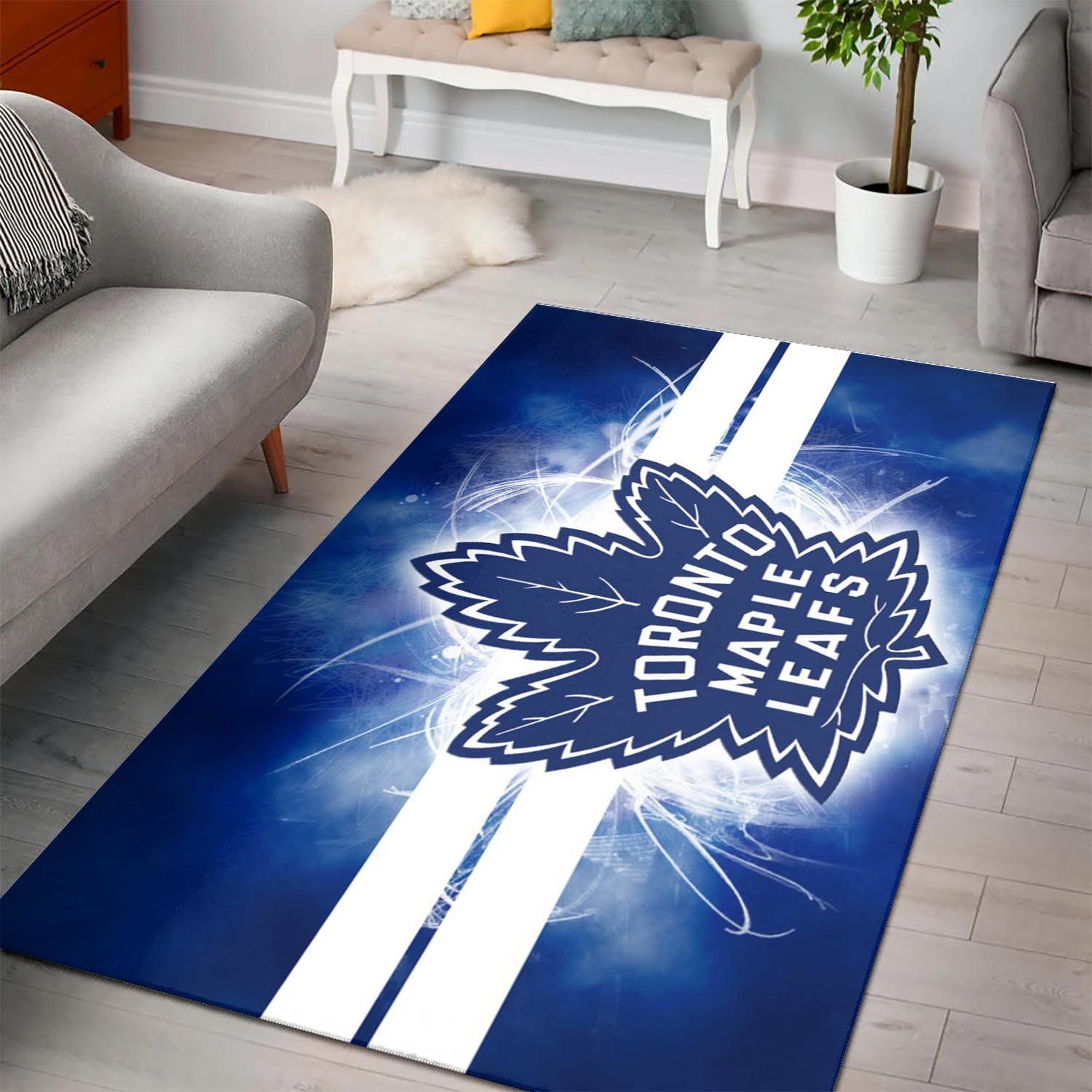 Toronto Maple Leafs Area Nhl Hockey Team Logo 2002216 Rug Regtangle  Chussin | Home Decor Easily