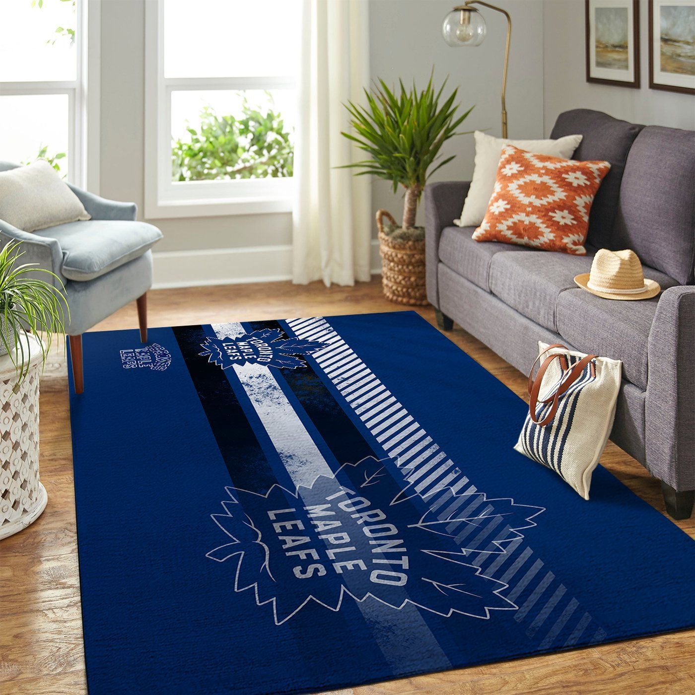 Toronto Maple Leafs Nhl Area Team Logo Sports Rug Regtangle  Chussin | Home Decor Easily