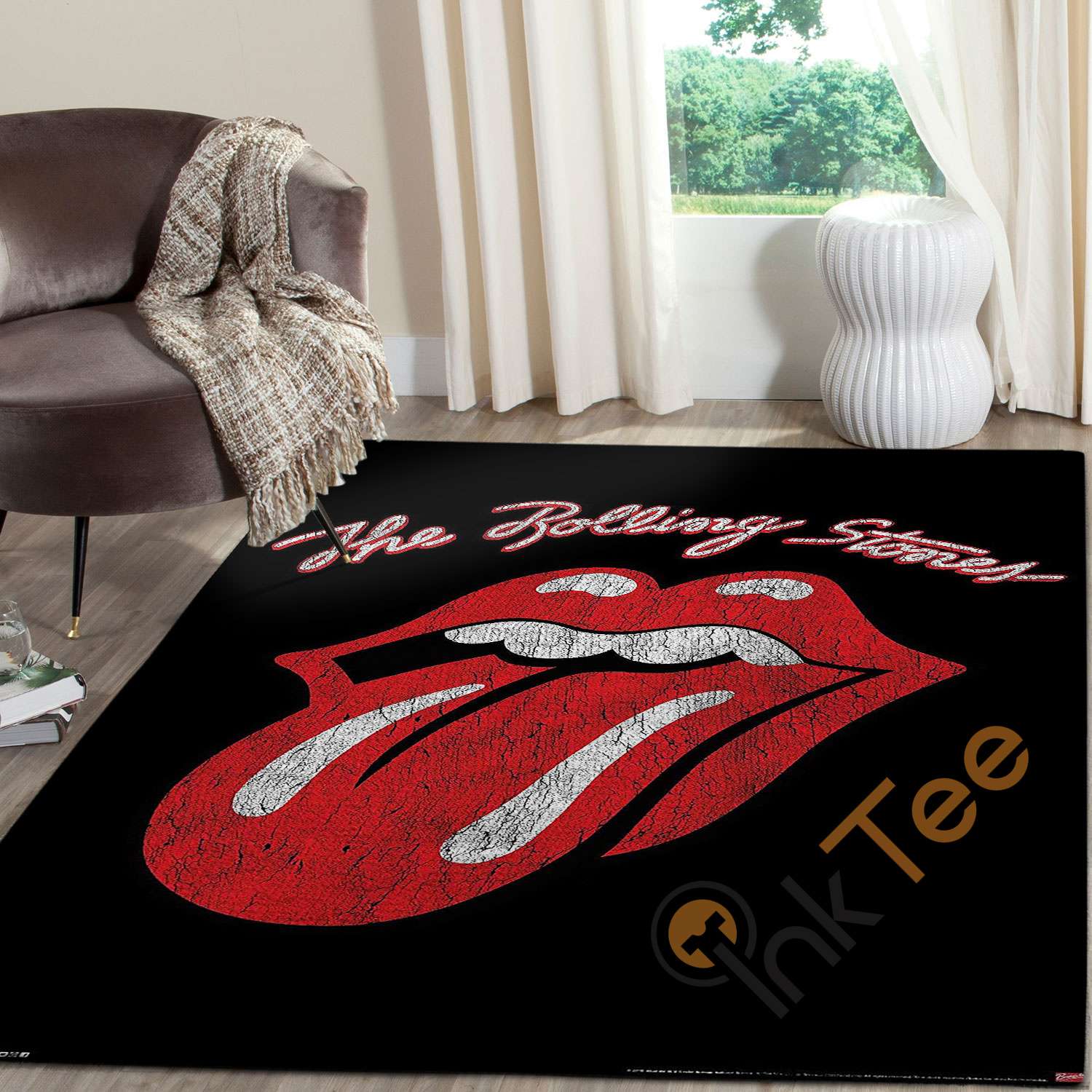 Trends International Rolling Stones Classic Logo Rug -  Chussin | Home Decor Easily