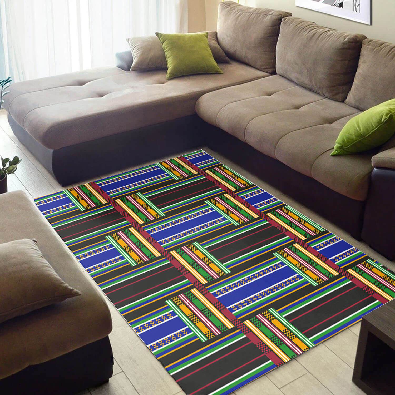 Trendy African Style Black History Month Afrocentric Pattern Art Themed Home Rug -  Chussin | Home Decor Easily