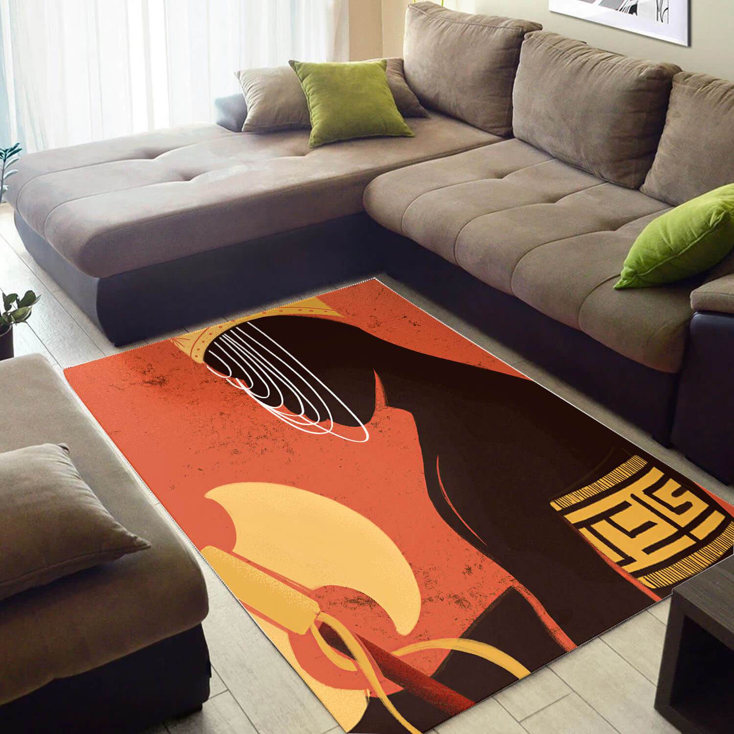 Trendy African Style Cute American Melanin Girl Area Rug - Chussin | Home Decor Easily