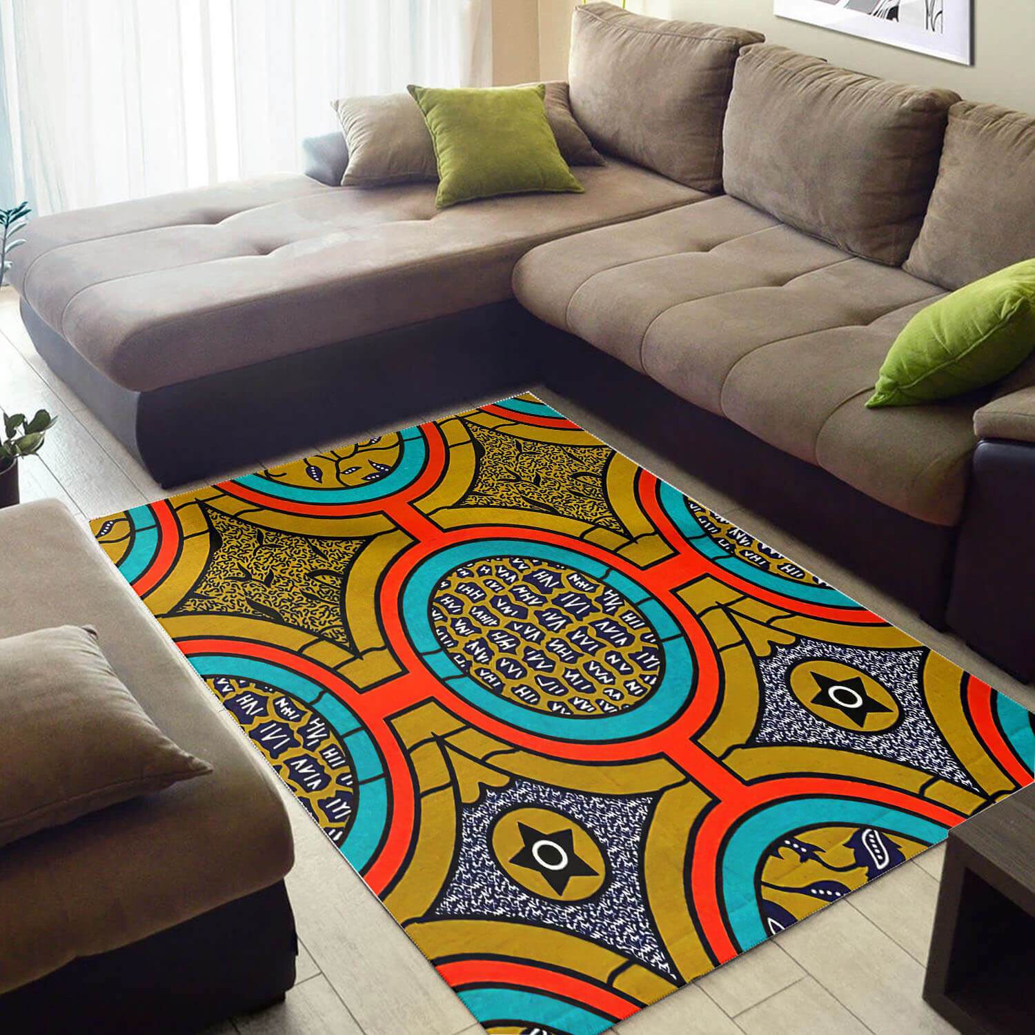 Trendy African Unique Style Afrocentric Pattern Art Design Floor Inspired Living Room Rug -  Chussin | Home Decor Easily