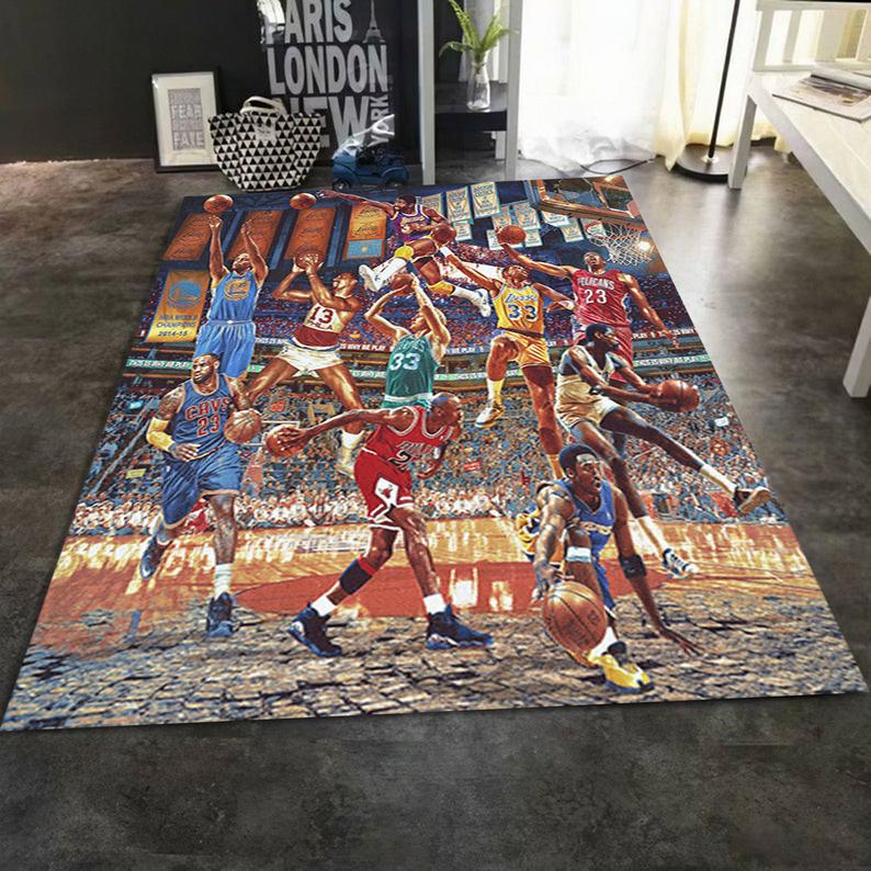 Tropical Flamingo Hibiscus Hawaiian Floral Pattern Print Area Rug  Chussin | Home Decor Easily
