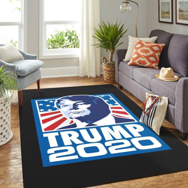 Trump Blue Carpet Floor Area Rug -  Chussin | Home Decor Easily