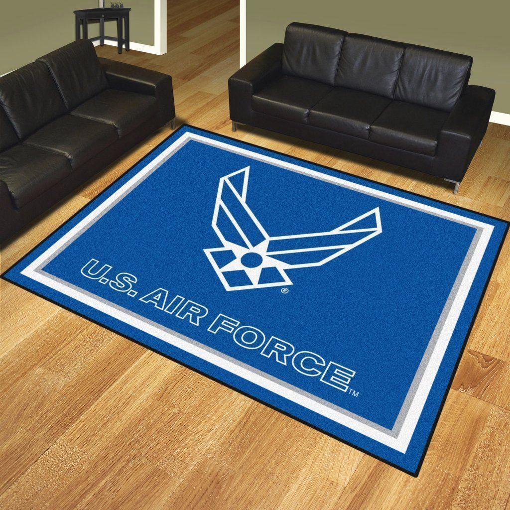 U.S. Air Force Area Football Team Logo Af2610 Rug Regtangle | Home Decor Easily