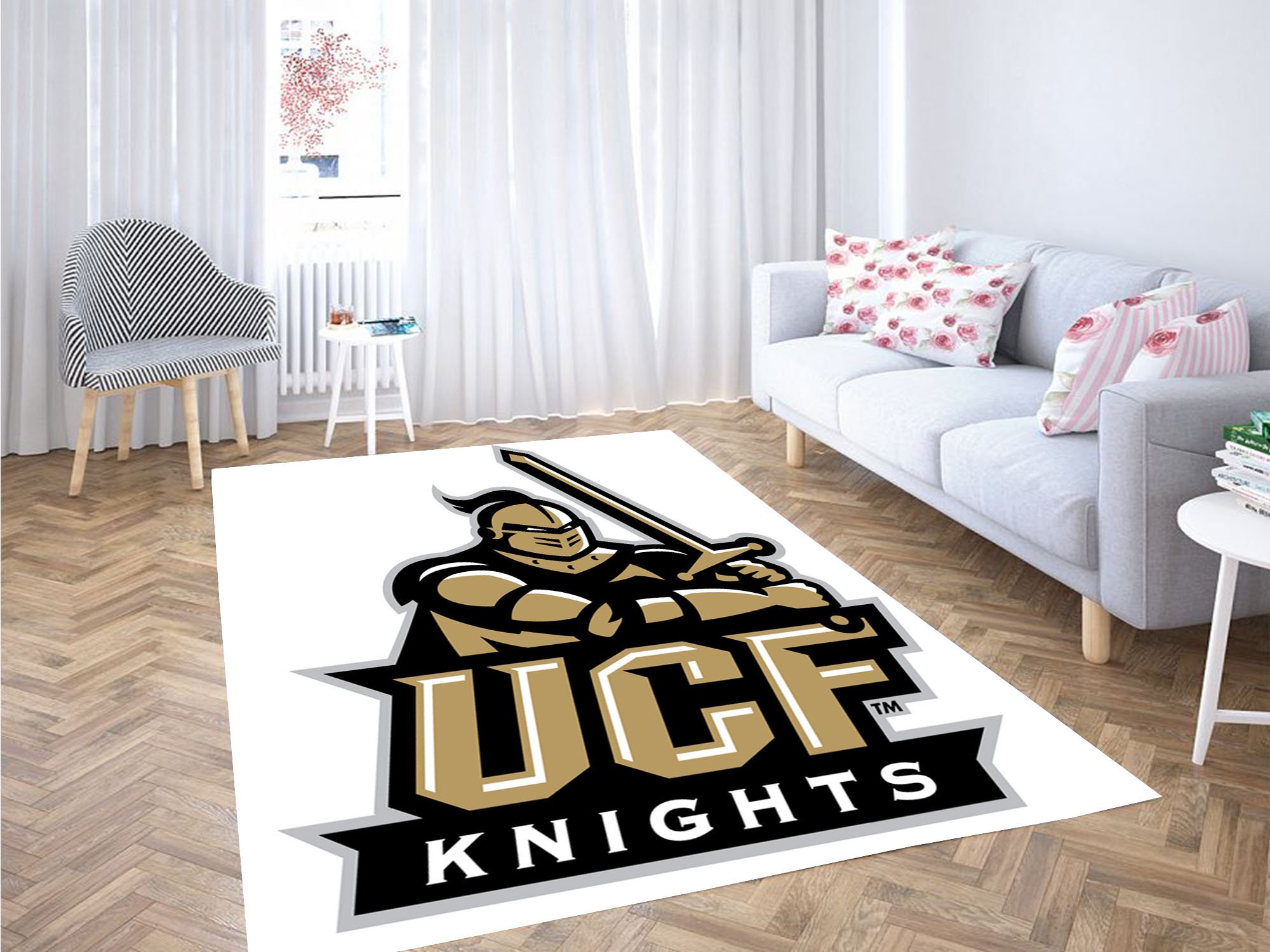 Ucf Knights Baseball Carpet Rug -  Chussin | Home Decor Easily