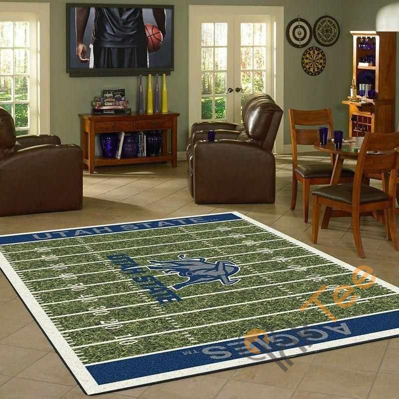 Utah State Aggies Home Field Area Rug -  Chussin | Home Decor Easily