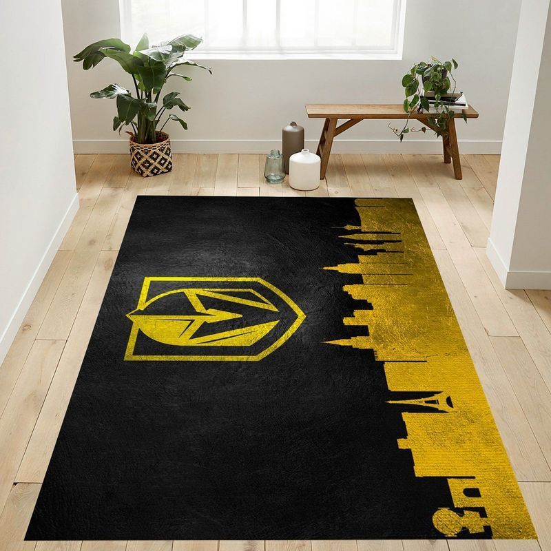 Vegas Golden Knights Nhl 2 Area Rug And Chussin | Home Decor Easily