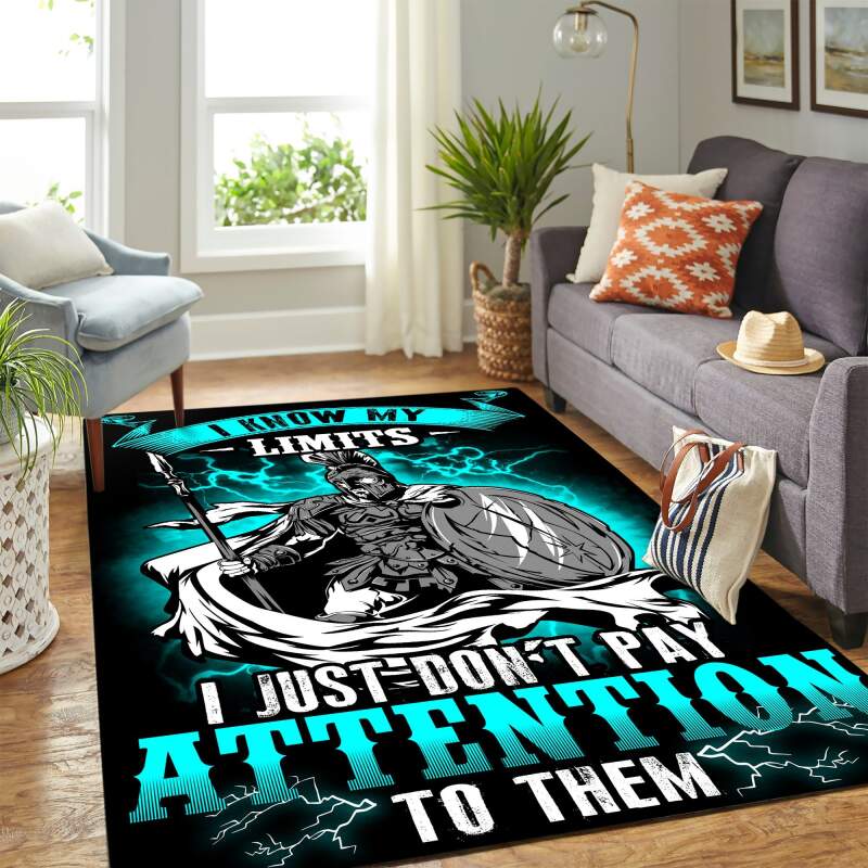 Viking Quote Carpet Area Rug -  Chussin | Home Decor Easily